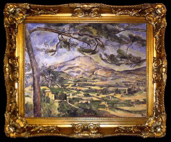 framed  Paul Cezanne villages and mountains, ta009-2